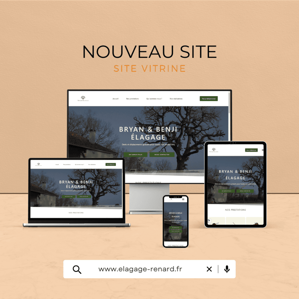 mockup site Elagage renard